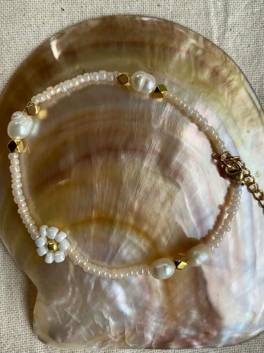 Lea bracelet blue/peach/mint/pink