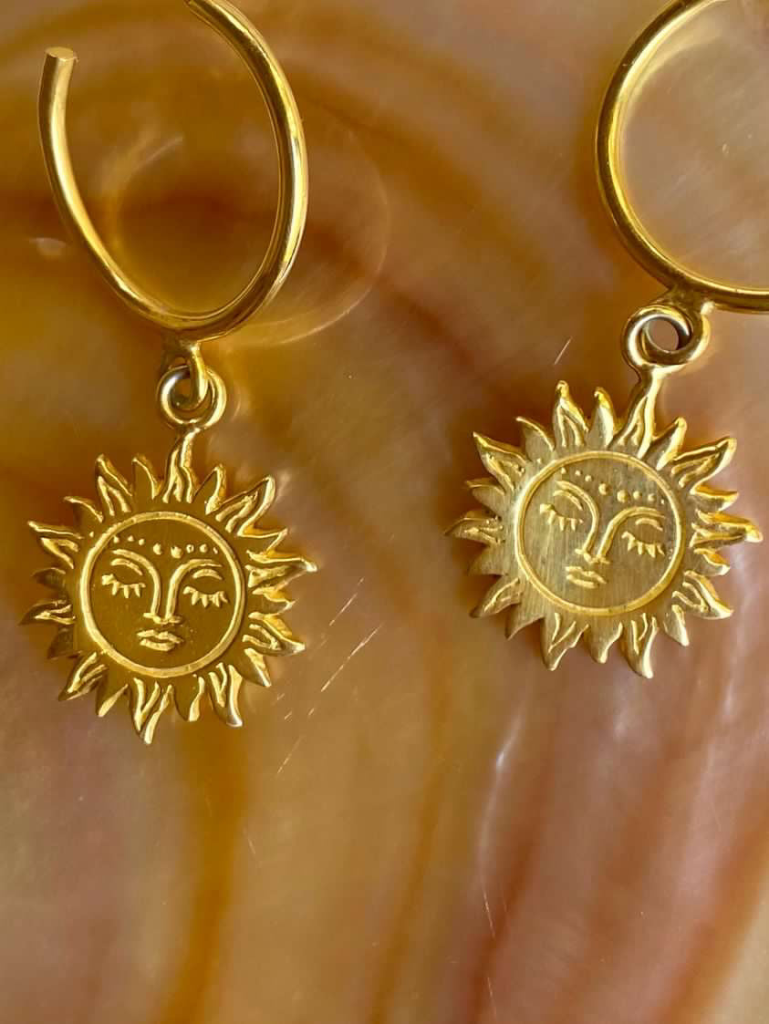Sun earrings