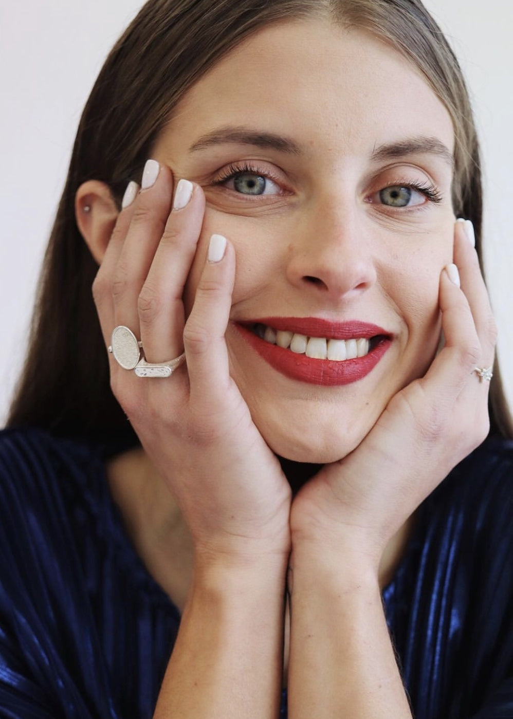 Oval-shaped ring