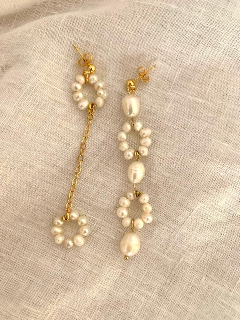 Mismatched Pearl earrings