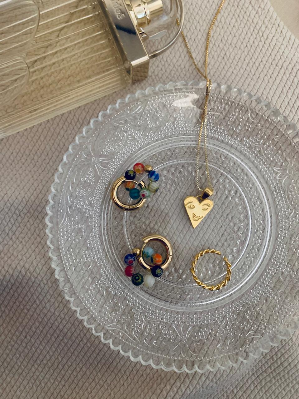 Millefiori hoops
