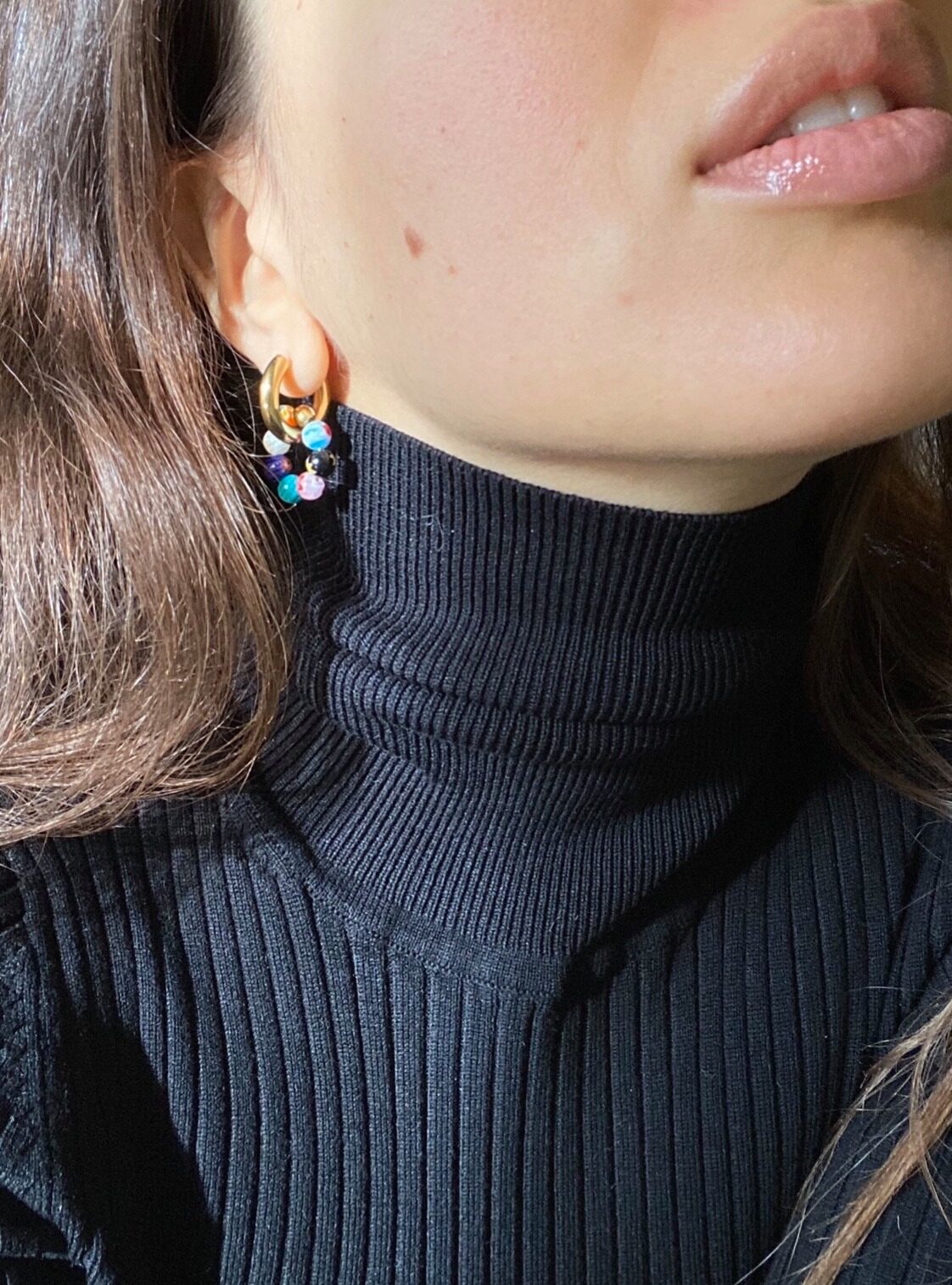 Millefiori hoops
