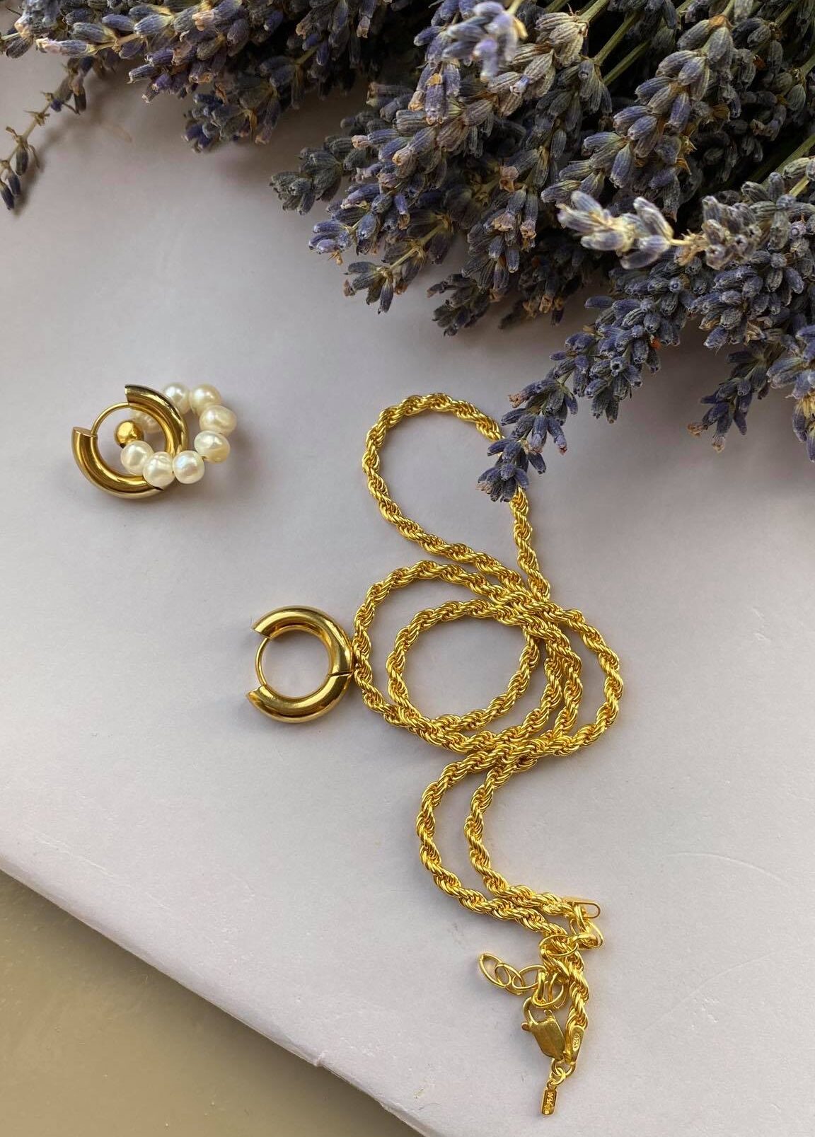 Pearl hoops