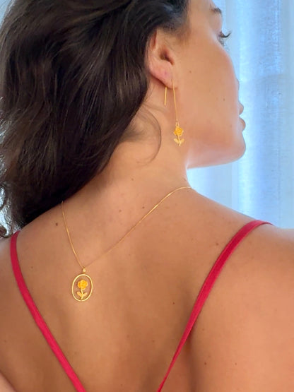 I bloom earrings