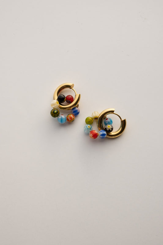 Millefiori hoops